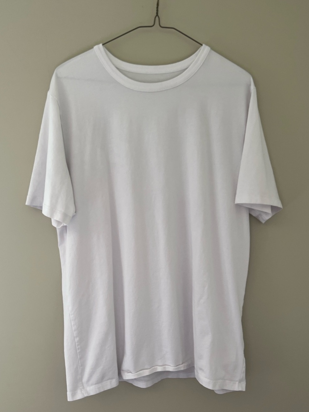 Rough Dress White Stretch Crew Neck T-Shirt Men’s Medium